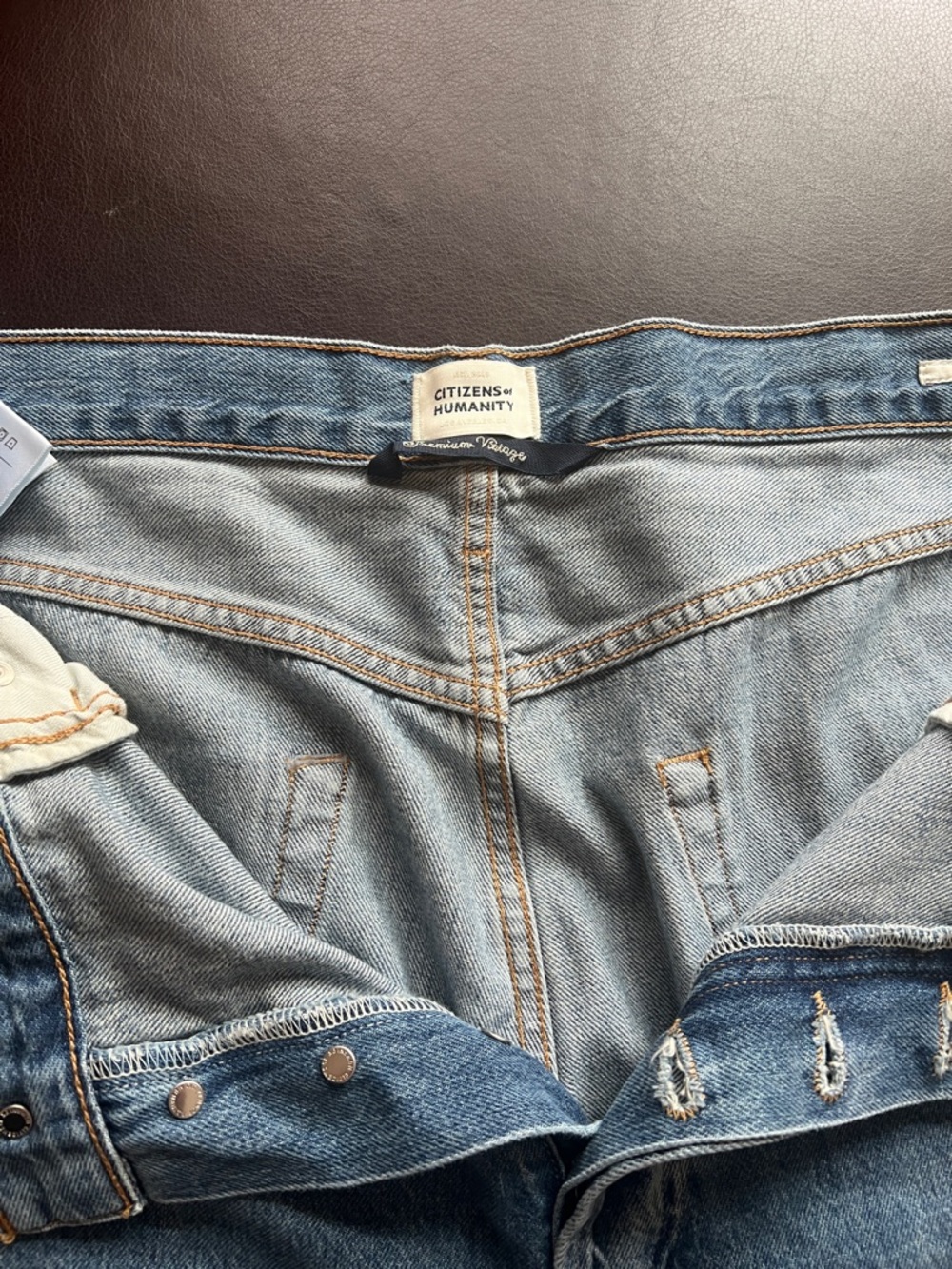 Citizens Of Humanity Men's Light Blue Relaxed Jeans